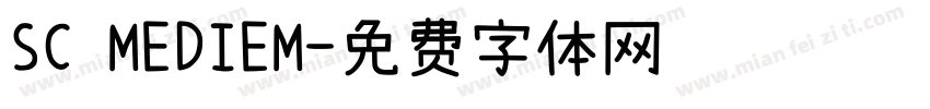 SC MEDIEM字体转换